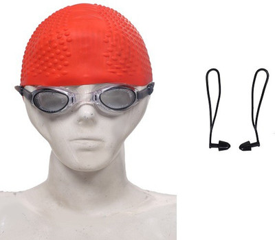 

Konex Swimming Kit ( 1 Swimming Cap, 1 Goggle and 1 earplug ) Swimming Kit