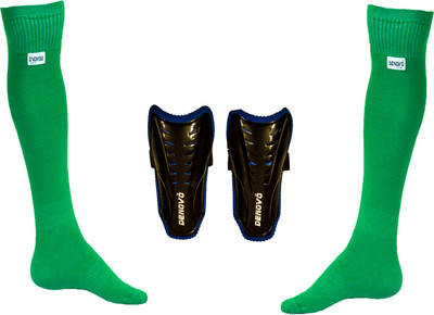 

DeNovo Justry Football Kit (One Pair Lycra Plain Knee Length Football Socks + One Pair Shin Guard) Football Kit