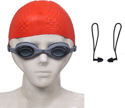 

Konex Swimming Kit ( 1 Swimming Cap, 1 Swimming Cap and 1 Ear Plug ) Swimming Kit