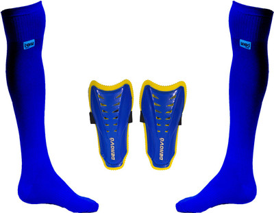 

DeNovo Justry Football Kit (One Pair Lycra Plain Knee Length Football Socks + One Pair Shin Guard) Football Kit