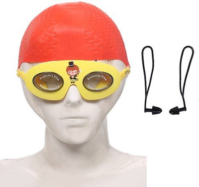 

Konex Swimming Kit ( 1 Swimming Cap, 1 Swimming Cap and 1 Ear Plug ) Swimming Kit