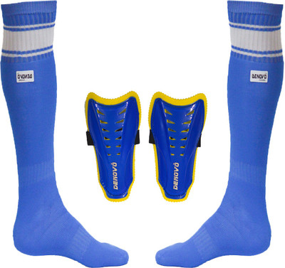 

DeNovo Justry Football Kit (One Pair Poplin Plain Knee Length Football Socks + One Pair Shin Guard) Football Kit