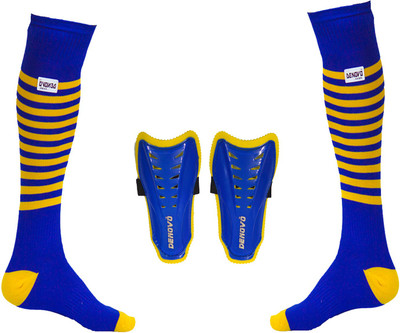 

DeNovo Justry Football Kit (One Pair Lycra Striped Knee Length Football Socks + One Pair Shin Guard) Football Kit