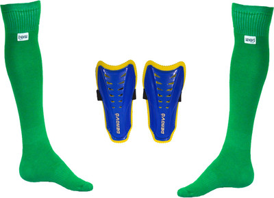 

DeNovo Justry Football Kit (One Pair Lycra Plain Knee Length Football Socks + One Pair Shin Guard) Football Kit