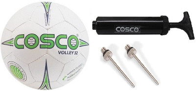 

Cosco Combo of three - one 'Volley 32' Volleyball , one pump and two needles - Volleyball Kit