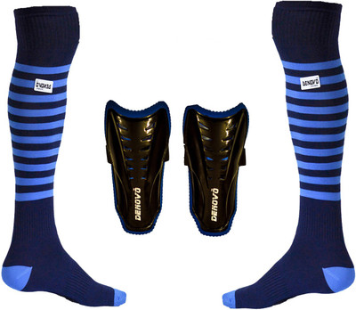 

DeNovo Justry Football Kit (One Pair Lycra Striped Knee Length Football Socks + One Pair Shin Guard) Football Kit