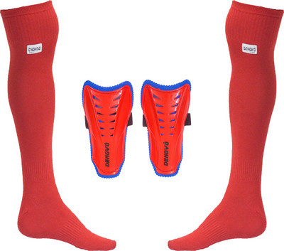 

DeNovo Justry Football Kit (One Pair Lycra Plain Knee Length Football Socks + One Pair Shin Guard) Football Kit