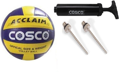 

Cosco Combo of three - one 'Acclaim' Volleyball , one pump and two needles - Volleyball Kit