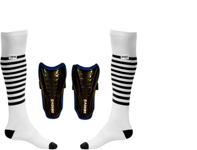 

DeNovo Justry Football Kit (One Pair Lycra Striped Knee Length Football Socks + One Pair Shin Guard) Football Kit