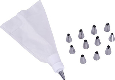 

smile4u dx cake nozzal ( pack of 12) Silver Kitchen Tool Set(Silver)
