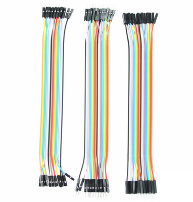 

APTECHDEALS 60 pieces Breadboard Jumper Wires - Male to Male 20 Pc , Female to Female 20 Pc , Male to Female 20 Pc(Multicolor)