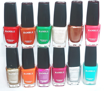 

Ramble Nail Polish Set 10 Multicolor(Pack of 12)