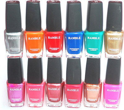 

Ramble Nail Polish Set 07 Multicolor(Pack of 12)