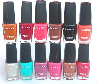 

Ramble Nail Polish Set 08 Multicolor(Pack of 12)