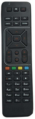 

AS GURU 12 Digital TV DTH Remote With SD/HD Recording Compatible Remote Controller(Black)