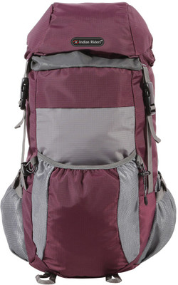 

Indian Riders Light weight Foldable Rucksack Bag RB-004 Red & Grey 19" Rucksack - 30 L(Purple)