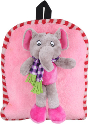 

Tickles Elephant Soft Toy School Bag Nursery Junior Kids - 38 cm(Pink)