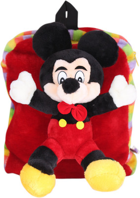 

Tickles Mickey Soft Toy School Bag Nursery Junior Kids - 38 cm(Red)