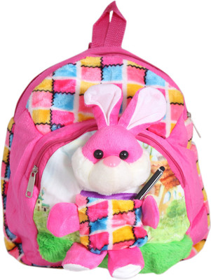 

Tickles Funny Bunny Soft Toy School Bag Nursery Junior Kids - 35 cm(Pink)