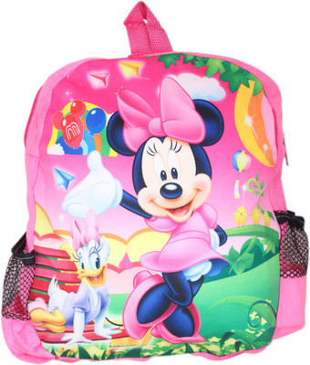 

Tickles Cartoon Printed Soft School Bag Nursery Junior Kids - 32 cm(Pink)