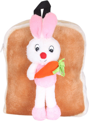 

Tickles Soft Bunny School Bag Nursery Junior Kids - 36 cm(Pink)