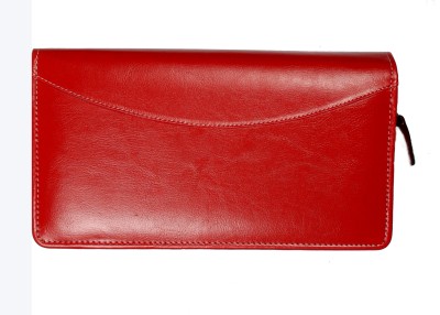 Sukeshcraft Multiple Cheque Book Holder with Wrist Loop Rfid Safe(Red)