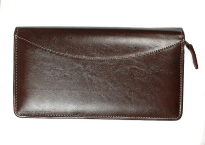 

Sukeshcraft Multiple Cheque Book Holder with Wrist Loop Rfid Safe(Brown)