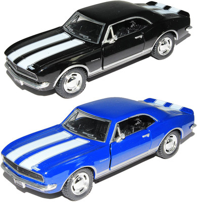 Jack Royal 1967 Chevrolet Camaro diecast metal car(Black, Blue)