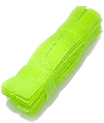 

iDream Multipurpose Reusable Green Cable Ties Wire Organizer Curtain Straps Stick-on Velcro(Green)