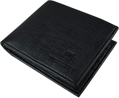 

Wenzest Men Black Artificial Leather Wallet(10 Card Slots)