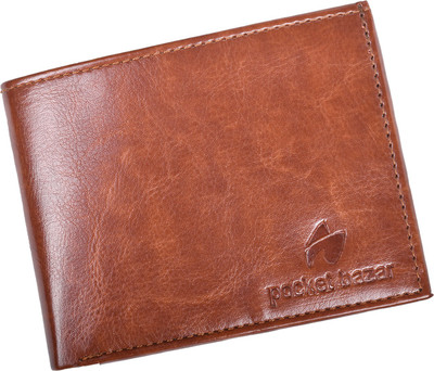 

pocket bazar Men Casual Brown Artificial Leather Wallet(3 Card Slots)