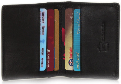 

Wildland Men Black Genuine Leather Card Holder(6 Card Slots)