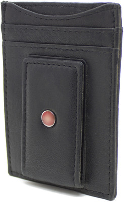 

DELMA Men Black Genuine Leather Card Holder(4 Card Slots)