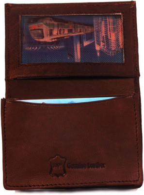 

Wildland Men Brown Genuine Leather Card Holder(10 Card Slots)