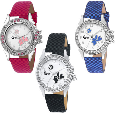 

shunya SF321322323 Multi Color Strap Analog Women Watch Girls Combo Pack Of-3 Watch - For Women