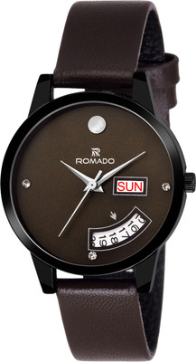 Romado Coffee Dial Day And Date Women Watch Watch - For Women