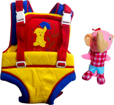 

Welo High Quality Baby Carry Bag with Strong Strip Belt and 1 Beautiful Elephant Bottle Cover Baby Carrier(Multicolor, Front Carry facing in)
