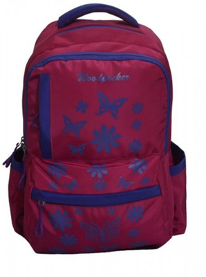 Wood Pecker WP School Bag 5.18 Pink 28 L Backpack(Pink)