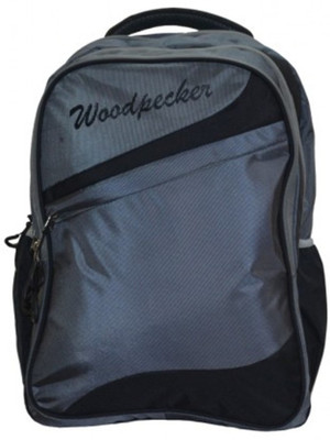 Wood Pecker WP School Bag 6.18 Grey 28 L Backpack(Grey)
