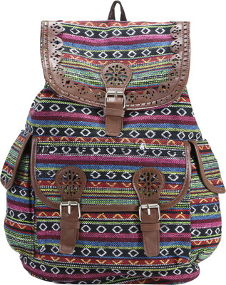 

Desence Stylish Casual College Backpack For Girl's 5 L Backpack(Multicolor), Brown