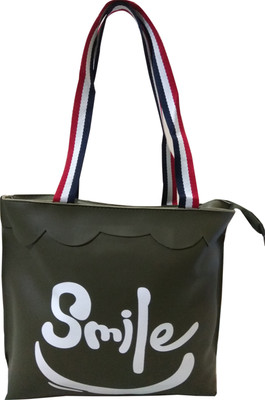 

Entire Women's Shoulder Bag Smile Lady Light Green Colour Best Quality PU Leather Bag Waterproof Shoulder Bag(Black, 20 L)
