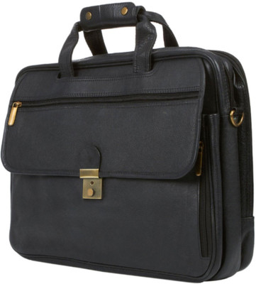 

Leather Mark 19 inch Laptop Messenger Bag(Black)