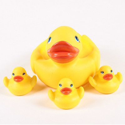 

Electrobot Rubber Squeeze Duck Baby Bathing, Floating Pool Tub Toys , Set Of 4, Yellow Bath Toy(Yellow)