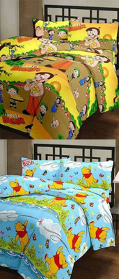 

V Brown Cartoon  Comforter(Poly Cotton, Multicolor