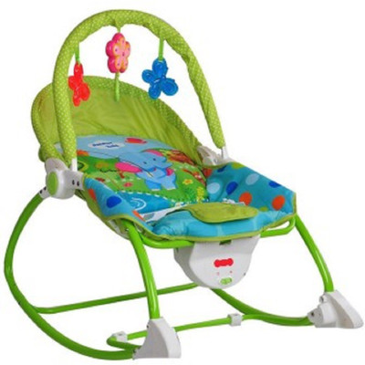 

J H TRADERS 3 PHRASES BABY ROCKER CHAIR Non-electric Bouncer(Green)