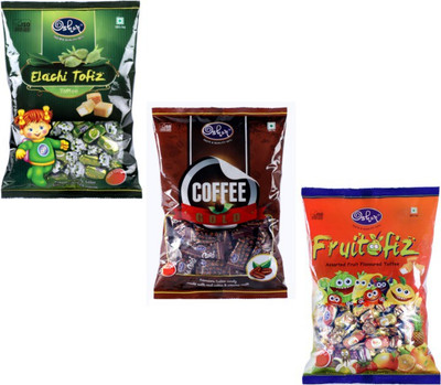 

Oshon Chocolates Pouch Combo Offer Pack of 3 Milk Cream Toffee(Pack of 3)