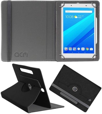 ACM Flip Cover for Lenovo Tab 4 8 inch(Black, Cases with Holder, Pack of: 1)