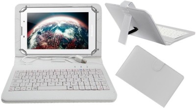 ACM Keyboard Case for Lenovo A7(White, Cases with Holder, Pack of: 1)