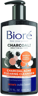 

Biore Charcoal Acne Clearing Cleanser for Oily Skin(200 ml)