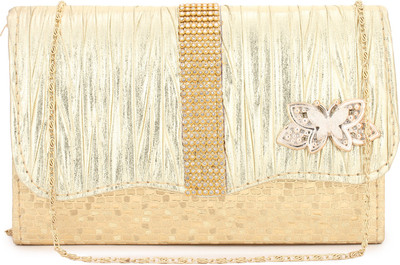 

Saifis Casual Gold Clutch